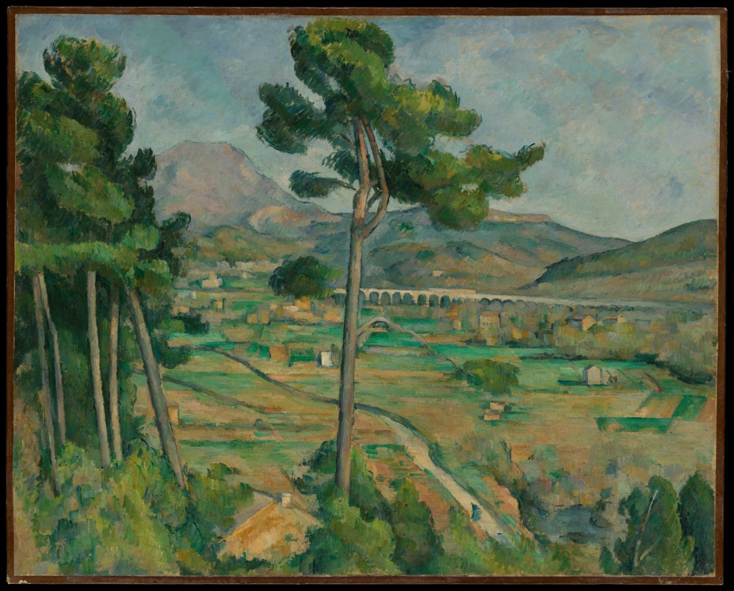 Paul Cézanne, Mont Sainte-Victoire y el viaducto del valle del Arc: la montaña disuelta en planos de color