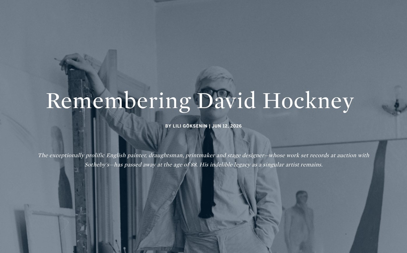 David Hockney en su estudio