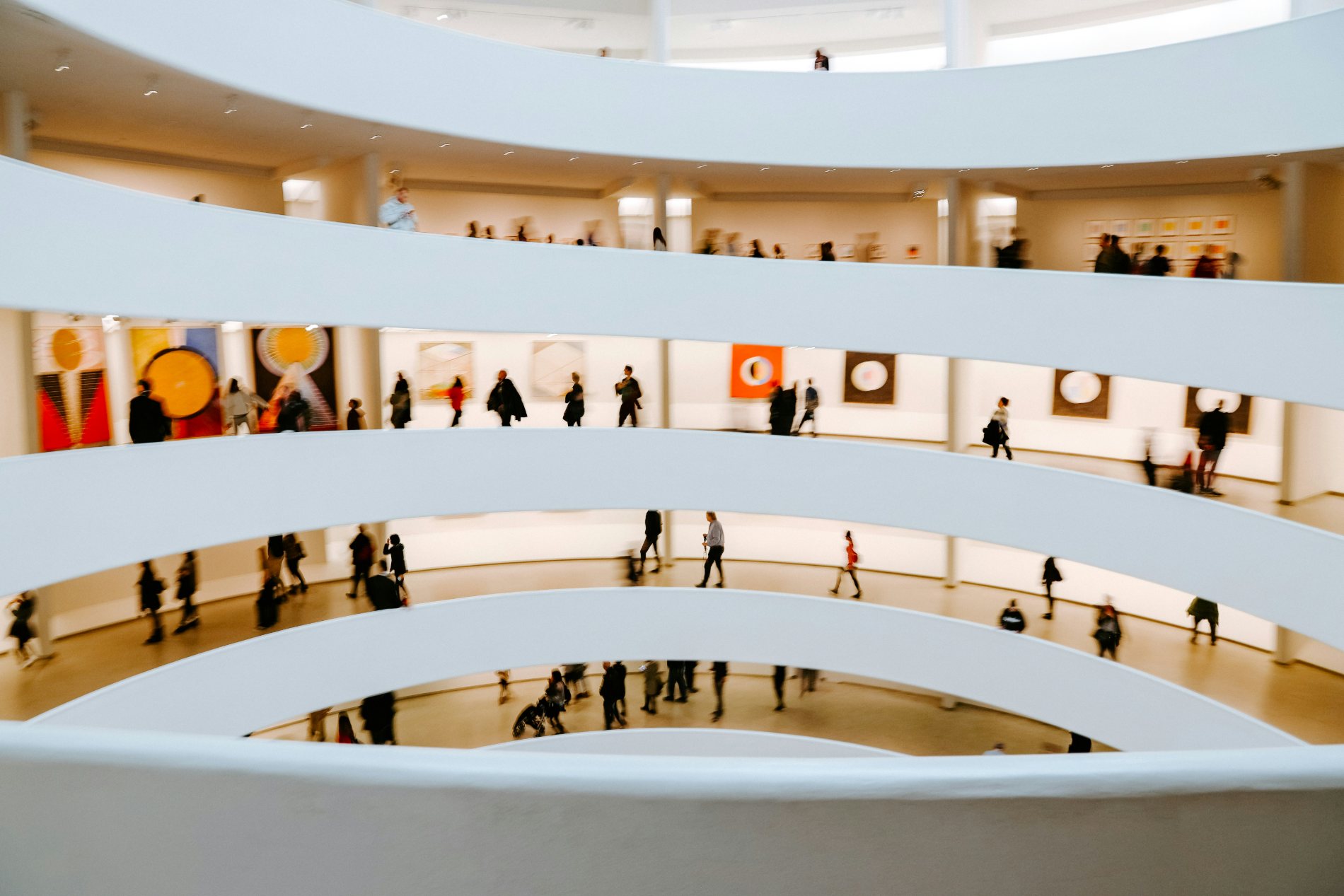 Interior del Museo Solomon R. Guggenheim de Nueva York