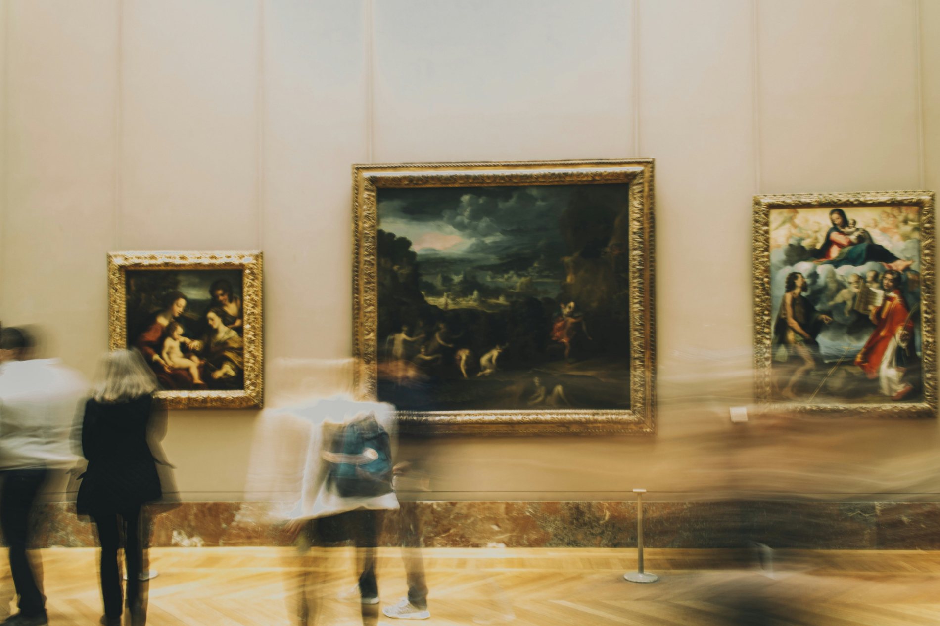 Salas de pintura del Museo del Louvre, París