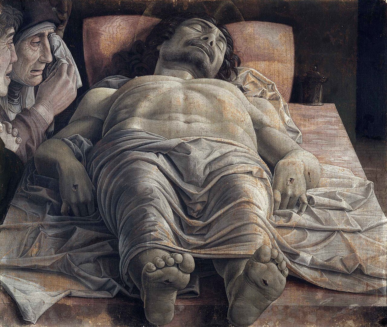 Cristo muerto, de Andrea Mantegna.